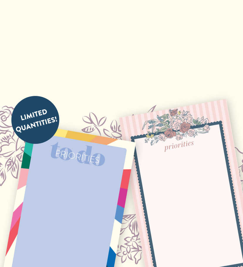 Image showing the Mini Notepad. A free gift for any LifePlanner™ purchase. Click to Shop now! Limited Quantities!